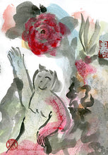 Load image into Gallery viewer, Under the Red Rose PRINT 20x29 cm (7.9x11.4 in)