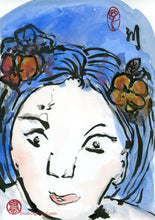 Load image into Gallery viewer, Lady Blue PRINT 23x33 cm (9.0x13.0 in)