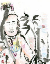 Load image into Gallery viewer, Sound of the Bamboo aka Bamboo Monk New PRINT 33x49 cm (13.0x19.1 in)