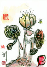 Load image into Gallery viewer, Flower Gathering PRINT 20x29 cm (7.9x11.4 in)