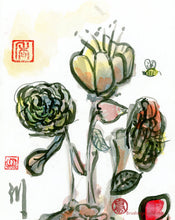 Load image into Gallery viewer, Flower Gathering PRINT 20x29 cm (7.9x11.4 in)