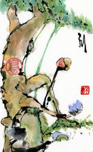 Load image into Gallery viewer, Ape Aiming To The Fruit 35x70 cm (13.8x27.6 in)