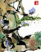 Load image into Gallery viewer, Ape Aiming To The Fruit PRINT 33x67 cm (13.0x26.4 in)