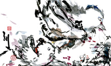 Load image into Gallery viewer, Bird Journey aka Flying Guide PRINT 46x33 cm (18.3x13.0 in)