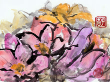 Load image into Gallery viewer, Dancing Flowers PRINT 33x23 cm (13.0x9.0 cm)