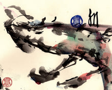 Load image into Gallery viewer, Dragon Shrimp Swoosh PRINT 30x21 cm (11.8x8.3 in)