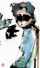 Load image into Gallery viewer, Eyes on The Tea Cup 35x70 cm (13.8x27.6 in)