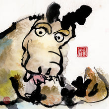 Load image into Gallery viewer, Finger Lickin' Good aka Dragon-Dog 34x32 cm (13.4x12.6 in)