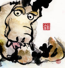 Load image into Gallery viewer, Finger Lickin' Good aka Dragon-Dog 34x32 cm (13.4x12.6 in)