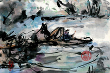 Load image into Gallery viewer, Fishing Under Clouds PRINT 33x59 cm (13.0x23.2 in)