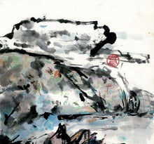 Load image into Gallery viewer, Fishing Under Clouds PRINT 33x59 cm (13.0x23.2 in)