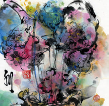 Load image into Gallery viewer, Flower Hug Balloon PRINT 33x46 cm (17.9x19.3 in)