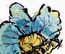 Load image into Gallery viewer, Golden Cabbage Heart PRINT 33x23 cm (13.0x9.0 in)