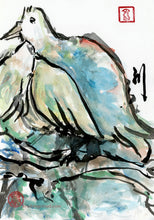 Load image into Gallery viewer, Leaning Birds PRINT 24x34 cm (9.4x13.4 in)