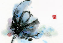 Load image into Gallery viewer, Moon Flower Turtle PRINT 33x54 cm (13.0x21.4 in)