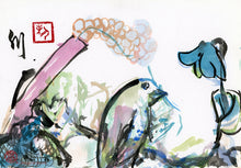 Load image into Gallery viewer, Nest Building PRINT 29x20 cm (11.4x7.9 in)