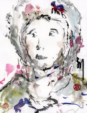 Load image into Gallery viewer, Northern Tribe Woman PRINT 32x41 cm (12.6x16.1 in)