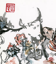 Load image into Gallery viewer, Ox, Rooster and Hen PRINT 29x20 cm (11.4x7.9 in)