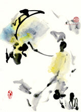 Load image into Gallery viewer, Painting in the Moonlight 35x49 cm (13.8x19.3 in)