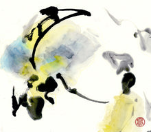 Load image into Gallery viewer, Painting in the Moonlight 35x49 cm (13.8x19.3 in)