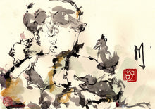 Load image into Gallery viewer, Party Animal Carousel PRINT 30x21 cm (11.8x8.3 in)