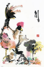 Load image into Gallery viewer, Rooster Standing on One Leg 47x70 cm (18.5x27.6 in)