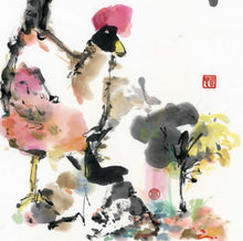 Load image into Gallery viewer, Rooster Standing on One Leg PRINT 33x50 cm (13.0x19.7 in)