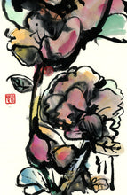 Load image into Gallery viewer, Sweet Curly Flowers PRINT 33x67 cm (13.0x26.2 in)