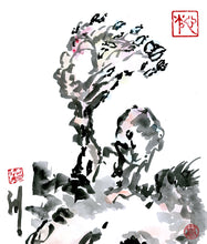 Load image into Gallery viewer, Tree in the Wind 20x29 cm (11.8x11.4 in)