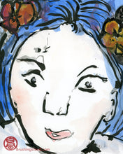 Load image into Gallery viewer, Lady Blue PRINT 23x33 cm (9.0x13.0 in)
