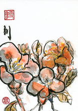 Load image into Gallery viewer, Orange Flowers PRINT 23x33 cm (9.0x13.0 in)
