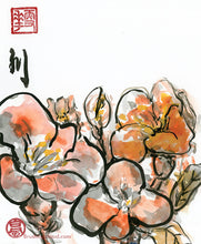 Load image into Gallery viewer, Orange Flowers PRINT 23x33 cm (9.0x13.0 in)
