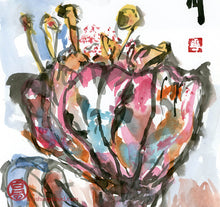 Load image into Gallery viewer, Whirling Flower PRINT 23x33 cm (9.0x13.0 in)
