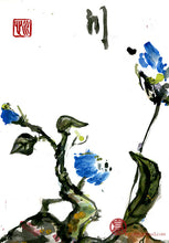 Load image into Gallery viewer, Windy Flowers PRINT 24x34 cm (9.4x13.4 in)
