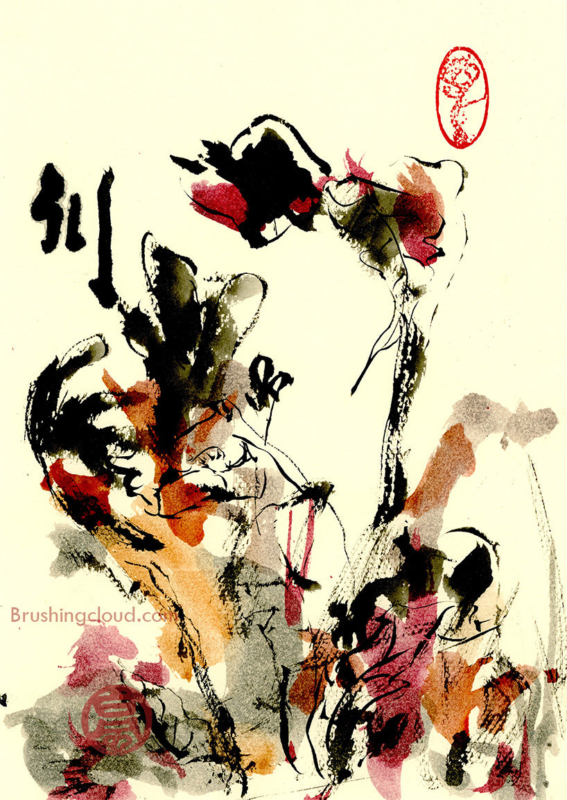 Finger Flowers PRINT 21x30 cm (8.3x11.8 in)